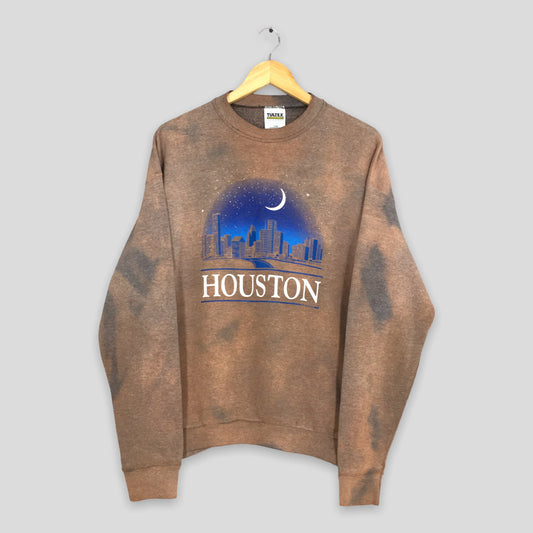 Houston Texas Tie Dye Sweatshirt Large