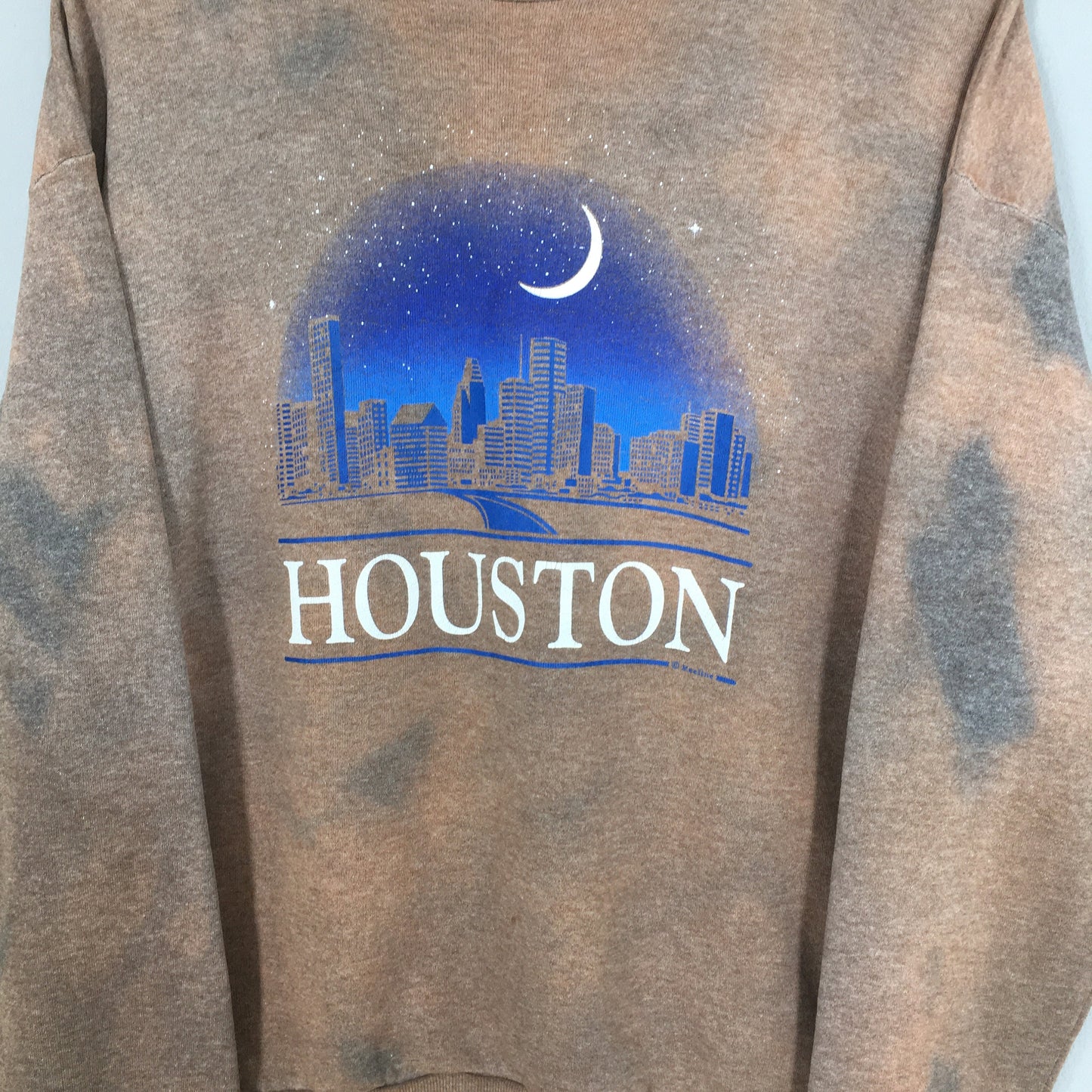 Houston Texas Tie Dye Sweatshirt Large