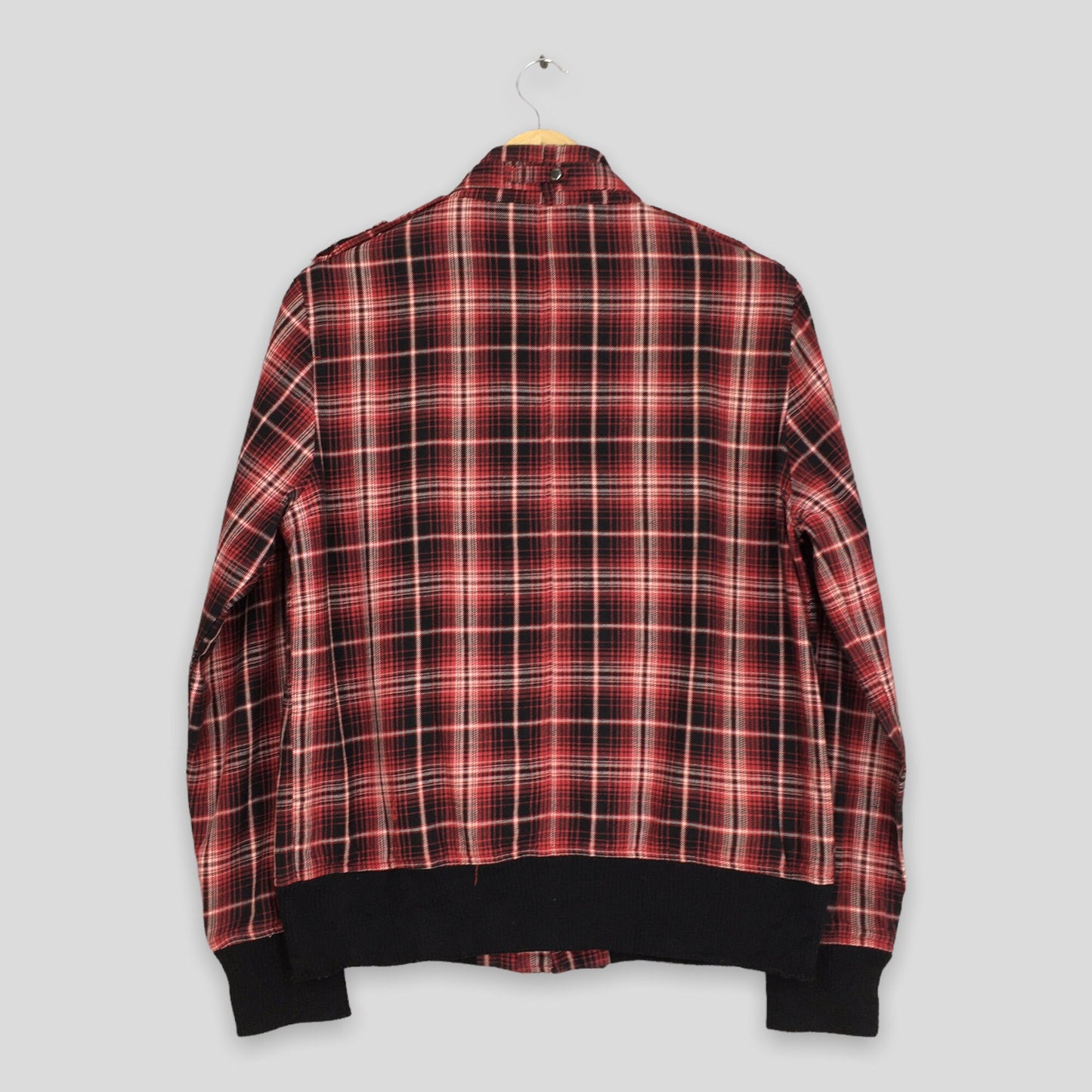 Checkered Red Harrington Jacket Medium