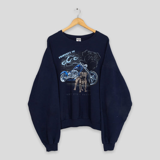 Y2K Orange County Choppers Biker Boxy Sweatshirt XXLarge