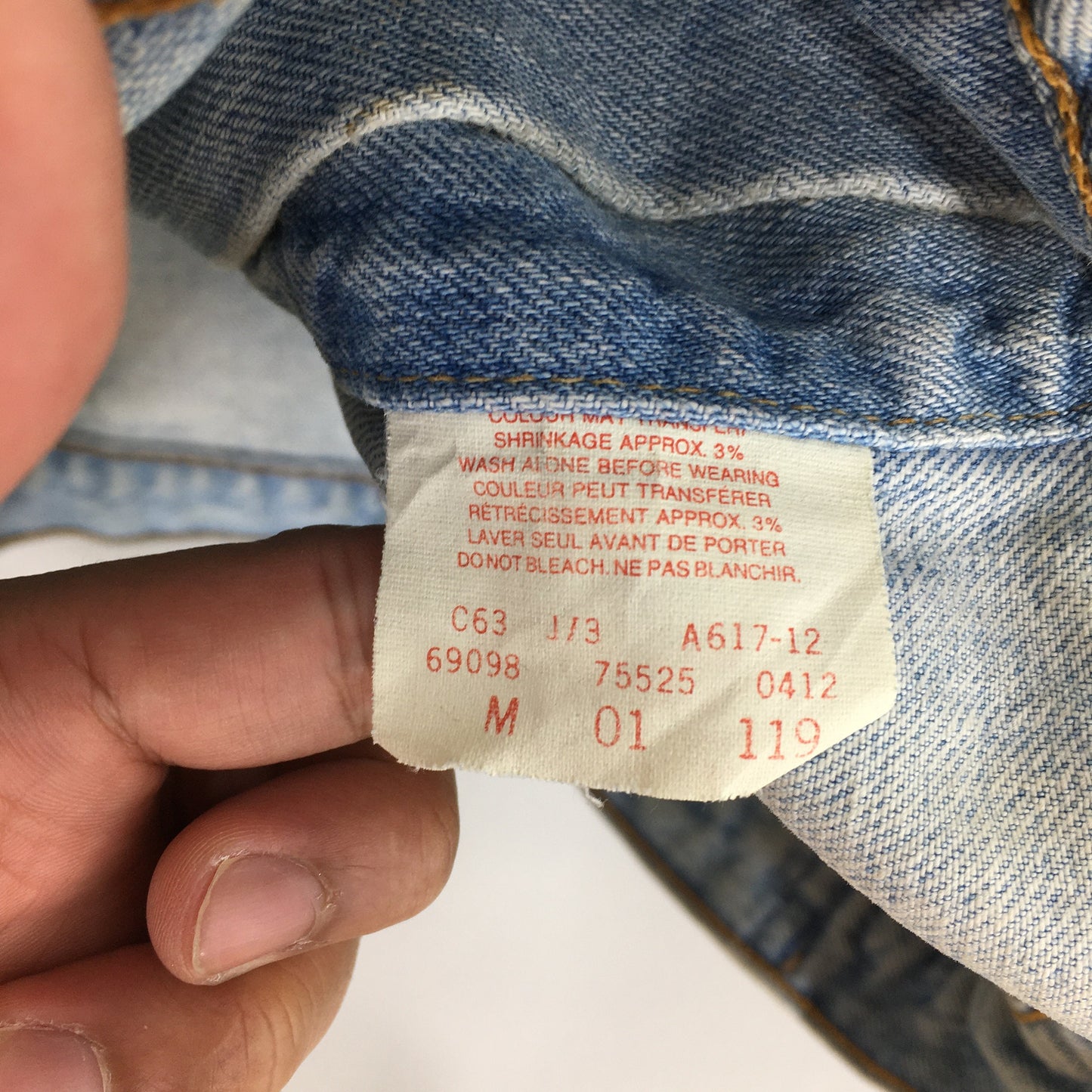 Levi's Trucker Faded Denim Jacket Medium