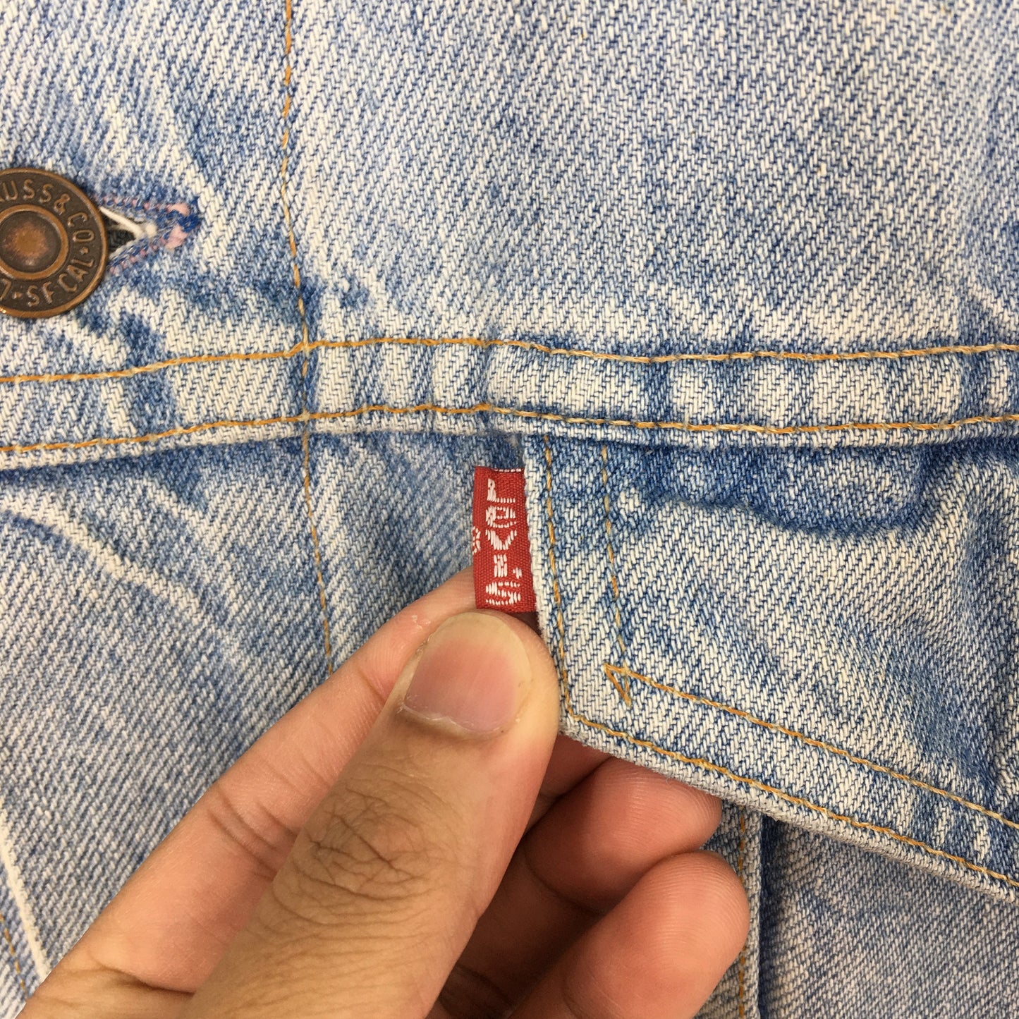 Levi's Trucker Faded Denim Jacket Medium