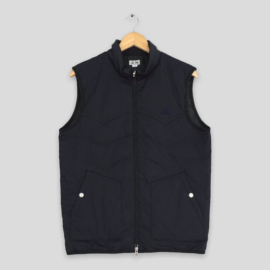 Adidas Three Stripes Vest Black Jacket Large