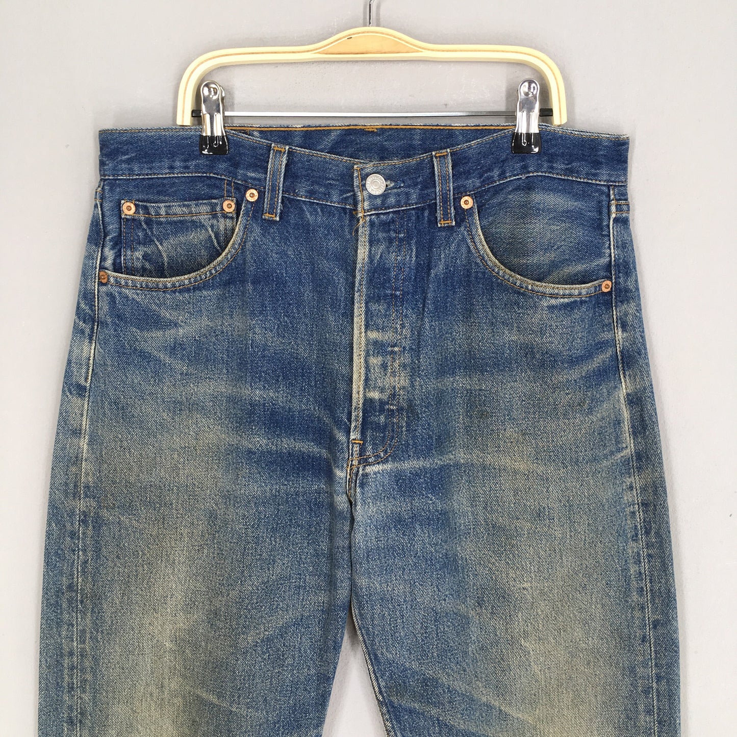 Levi's 501 Faded Dirty Stonewash Jeans Size 31x30.5