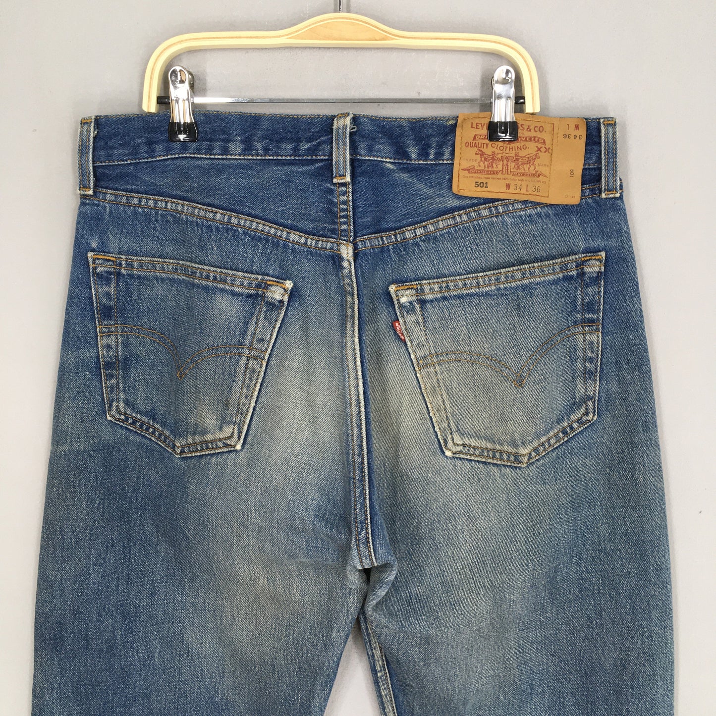 Levi's 501 Faded Dirty Stonewash Jeans Size 31x30.5