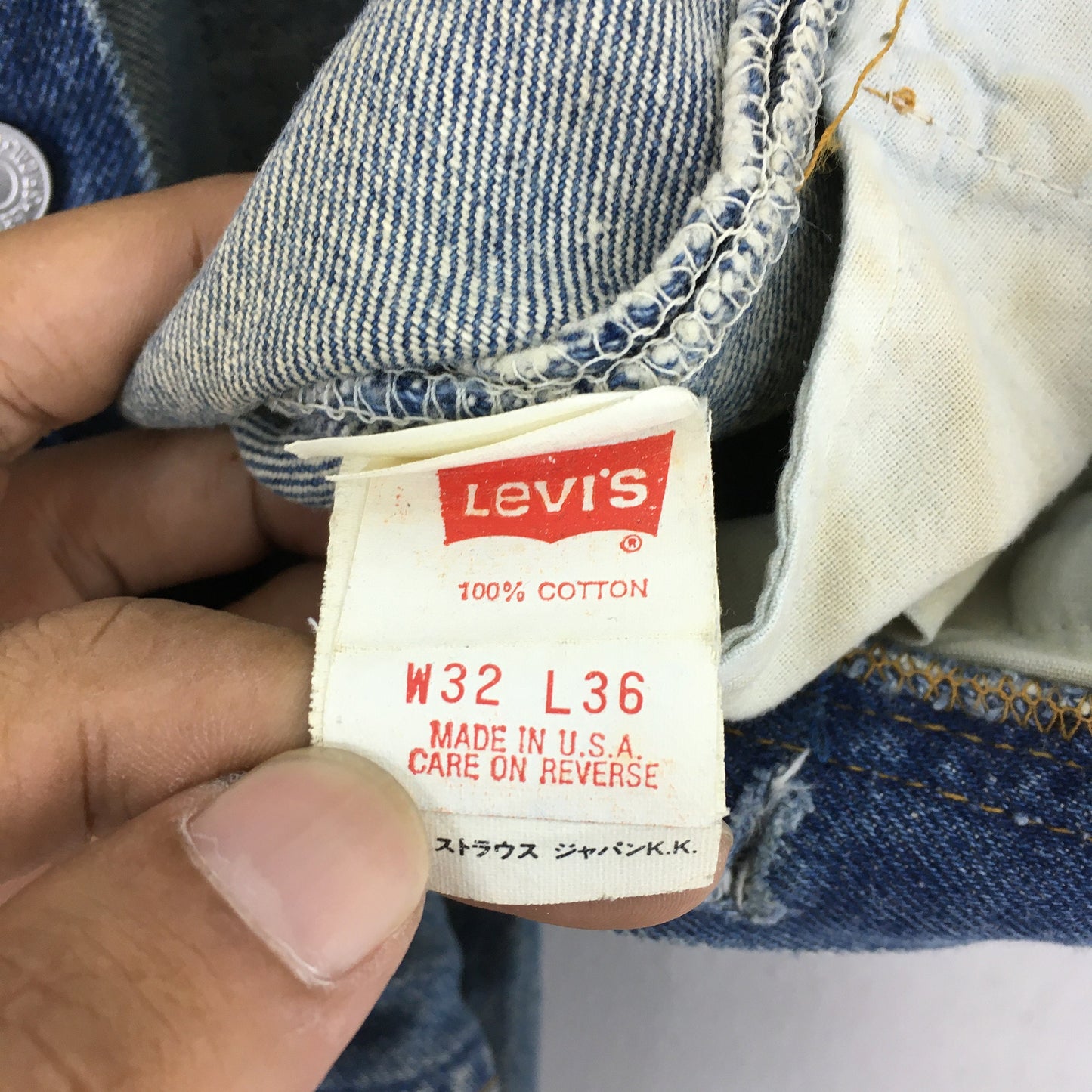 Levi's 501 Faded Dirty Stonewash Jeans Size 30x32.5