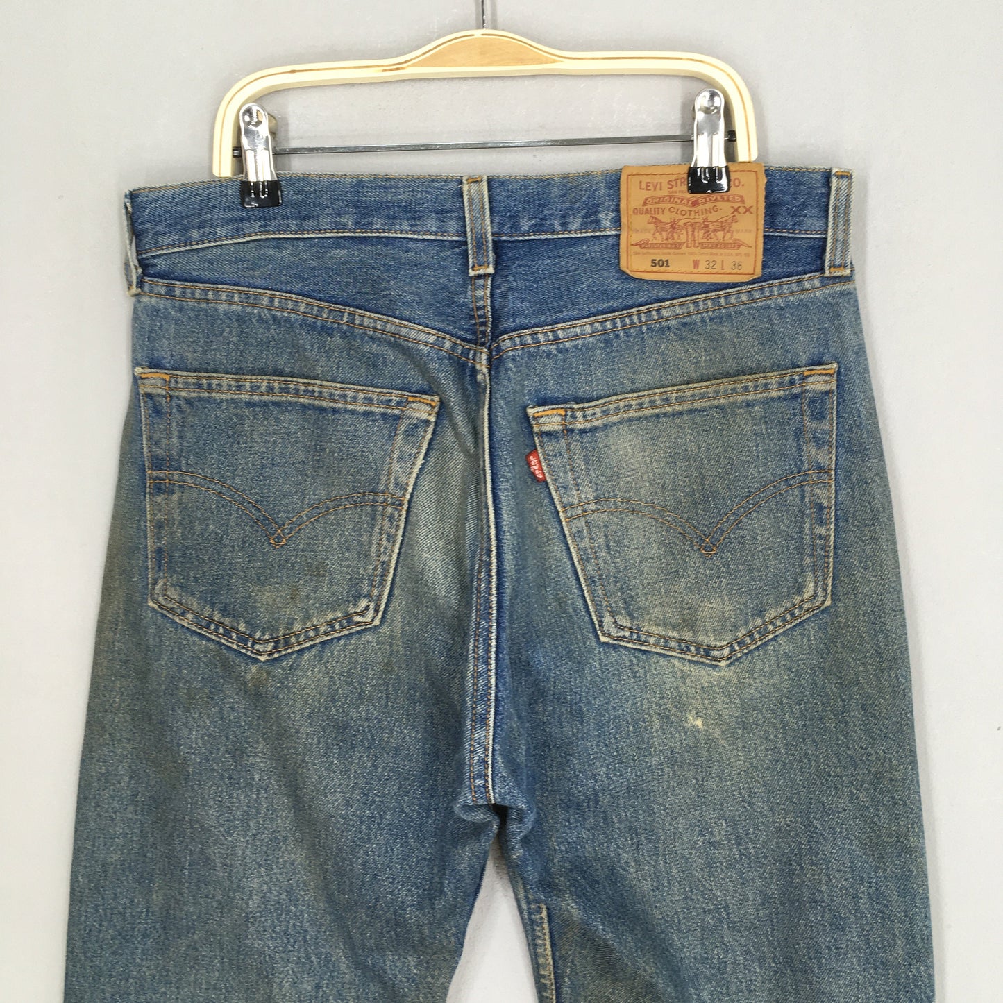 Levi's 501 Faded Dirty Stonewash Jeans Size 30x32.5