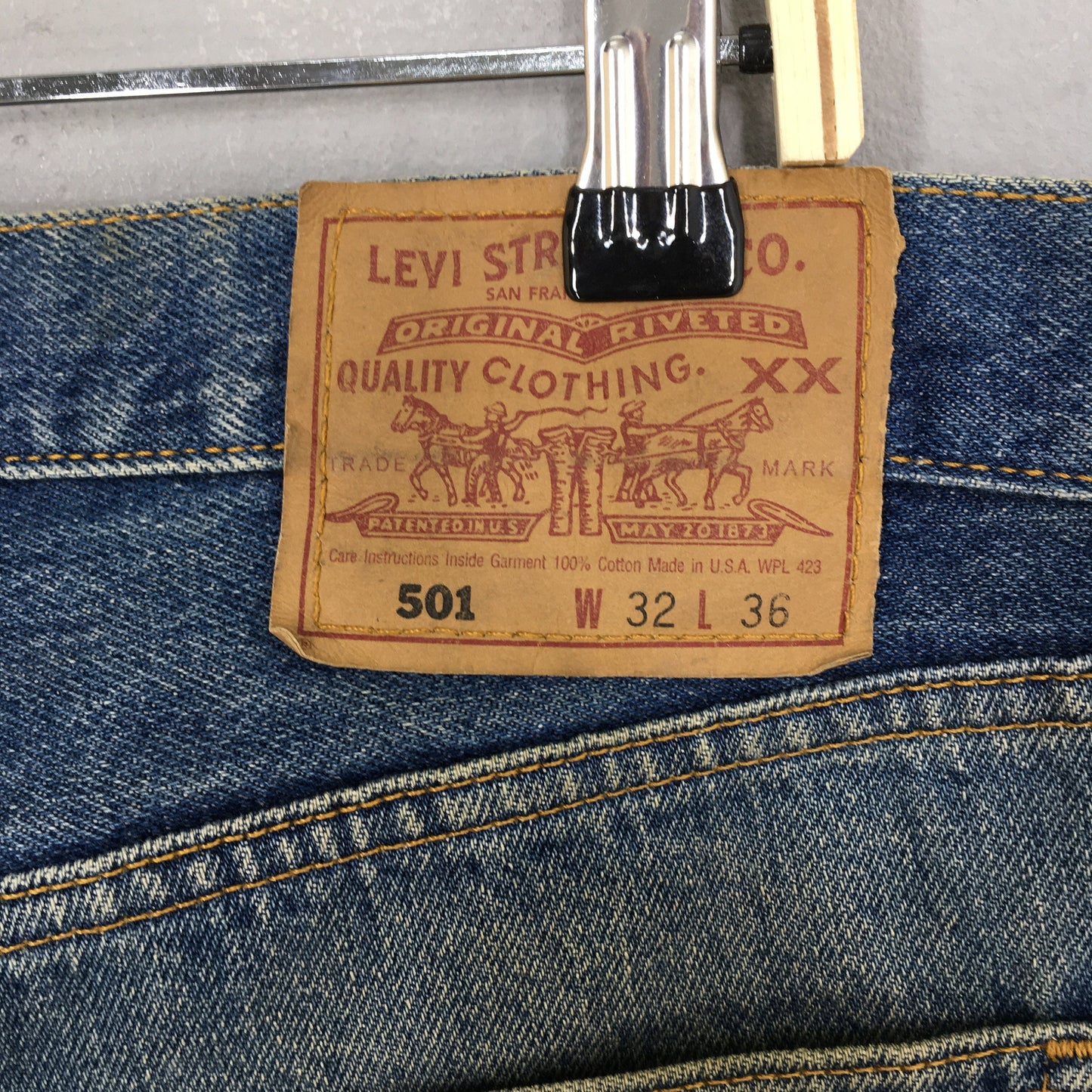 Levi's 501 Faded Dirty Stonewash Jeans Size 30x32.5