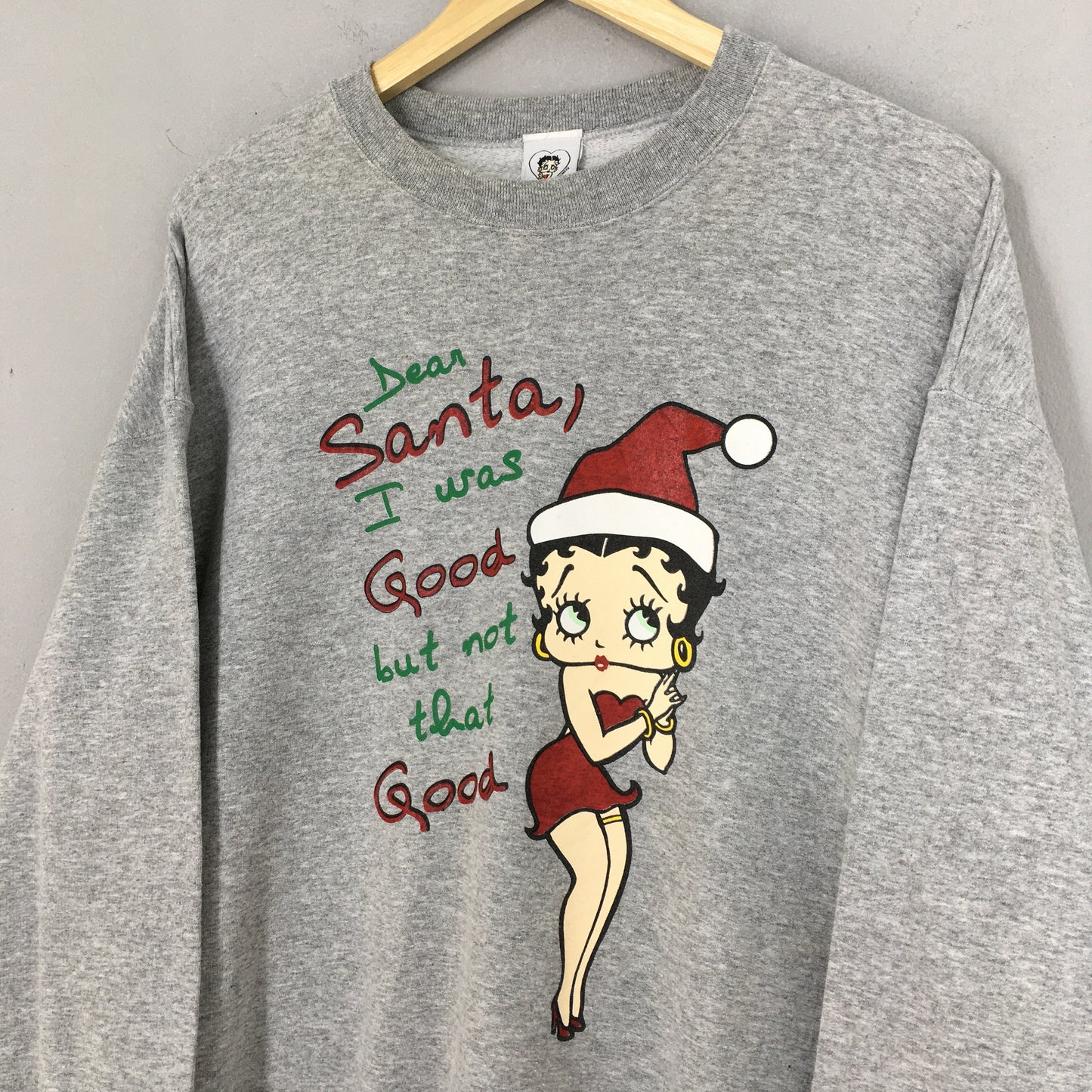 Betty Boop Christmas Cartoon Sweatshirt XLarge