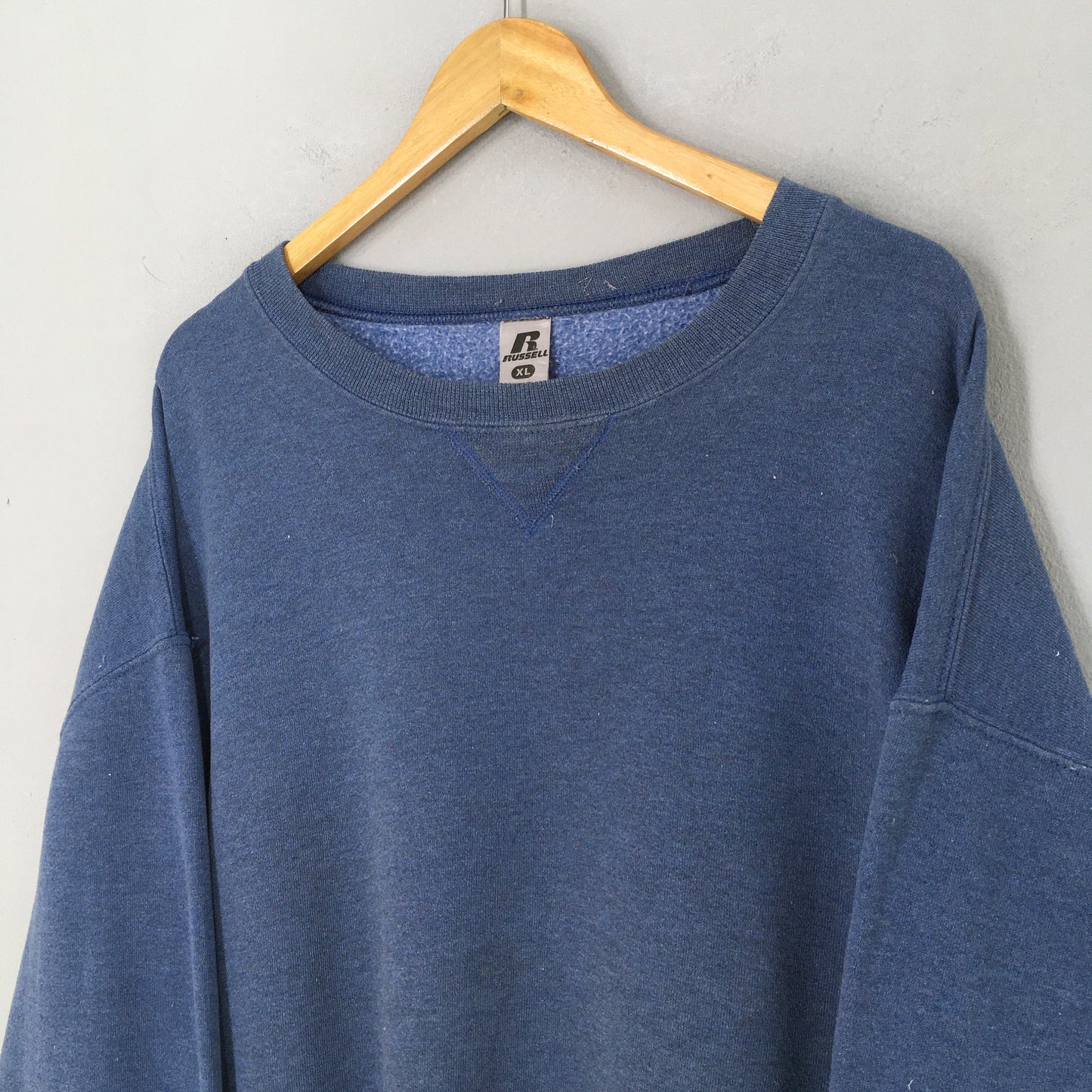 Russell Athletic Plain Blue Sweatshirt XLarge