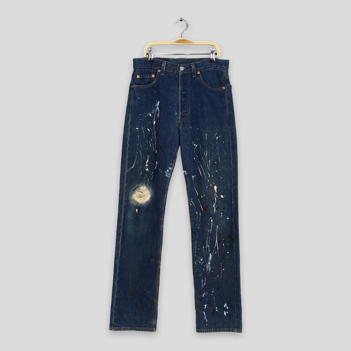 Levi's 501 Splash Painter Stonewash Jeans Size 29x32