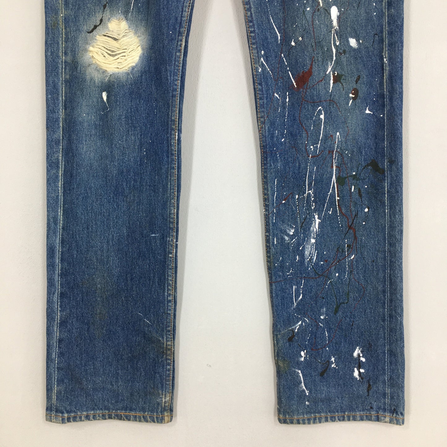 Levi's 501 Splash Painter Stonewash Jeans Size 29x32