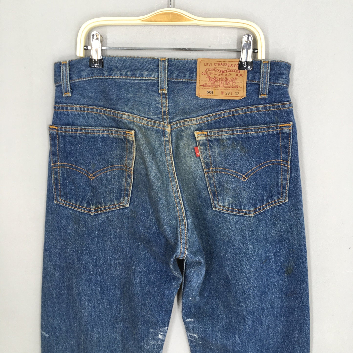 Levi's 501 Splash Painter Stonewash Jeans Size 29x32