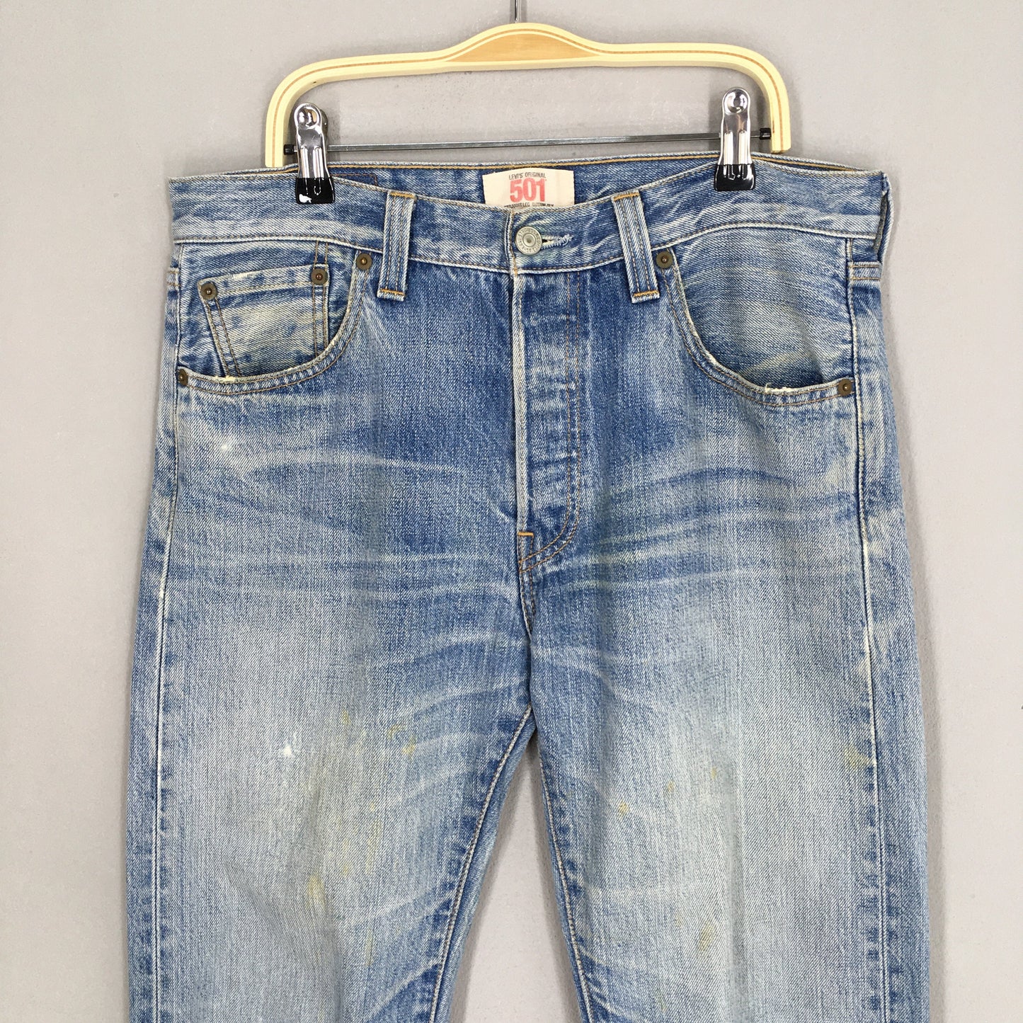 Levi's 501 Distressed Faded Stonewash Jeans Size 30x32