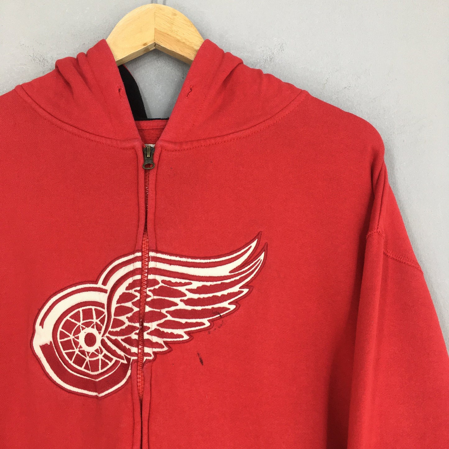 Detroit Red Wings NHL Zipper Hoodies Large