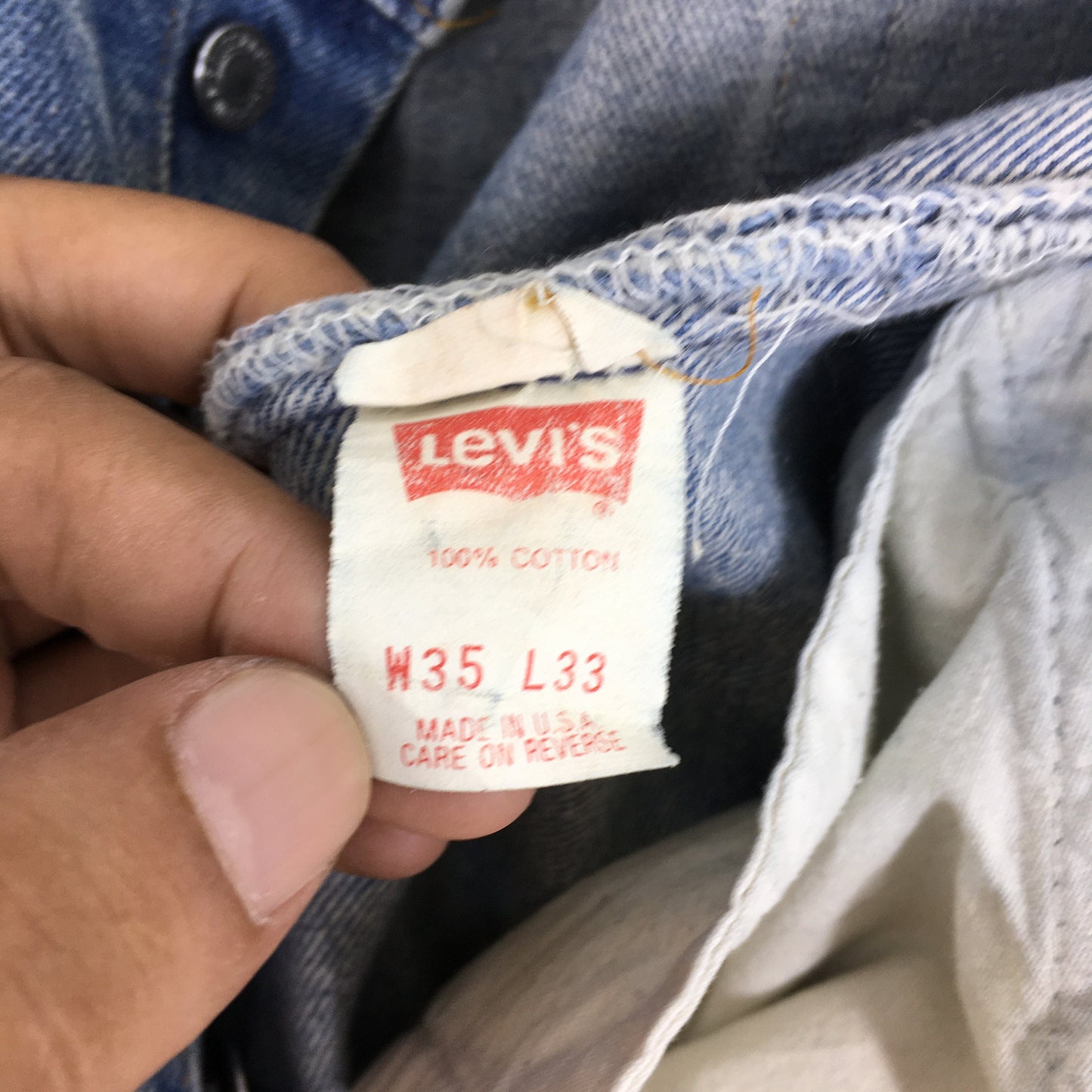 Levi's 501XX Faded Blue Stonewash Jeans Size 32x29