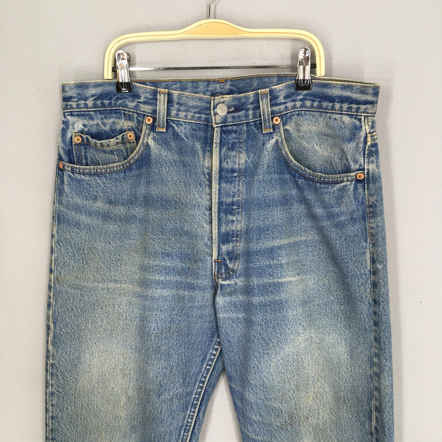 Levi's 501XX Faded Blue Stonewash Jeans Size 32x29