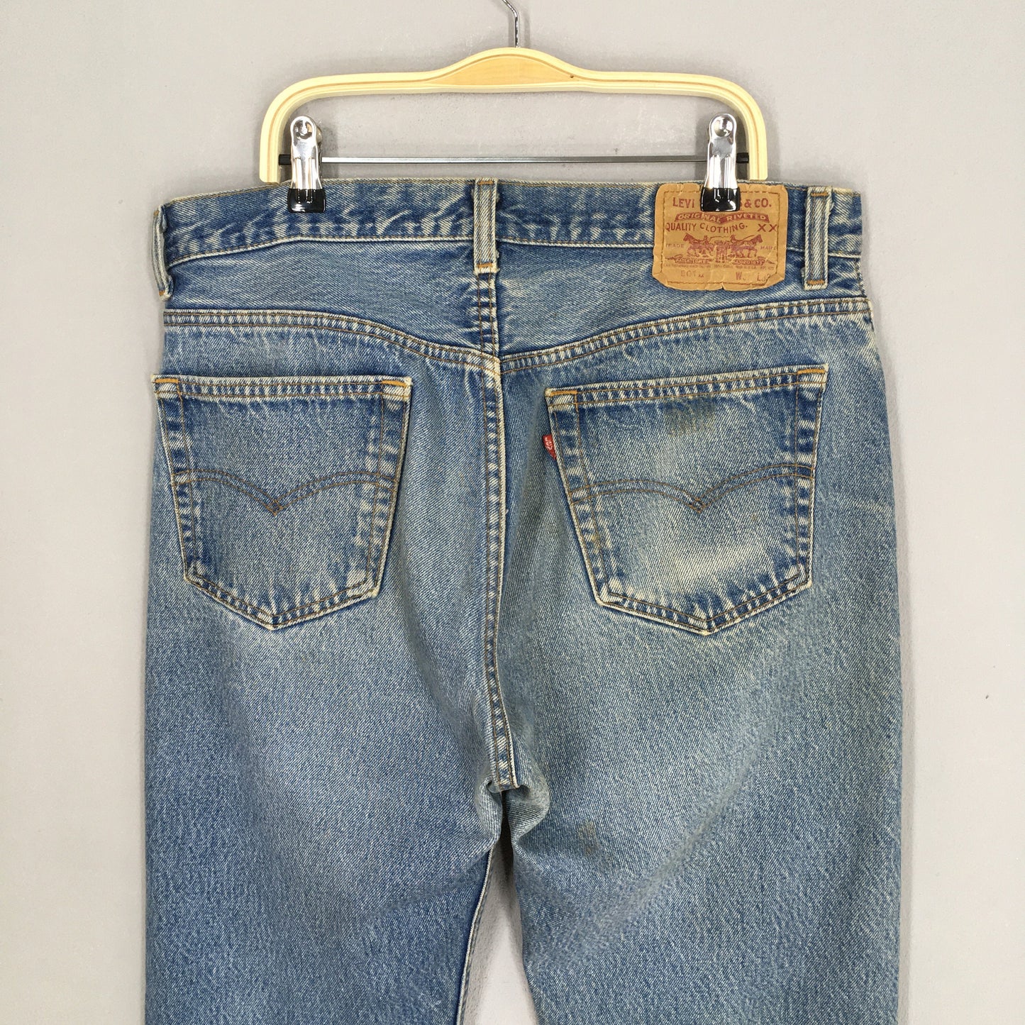 Levi's 501XX Faded Blue Stonewash Jeans Size 32x29