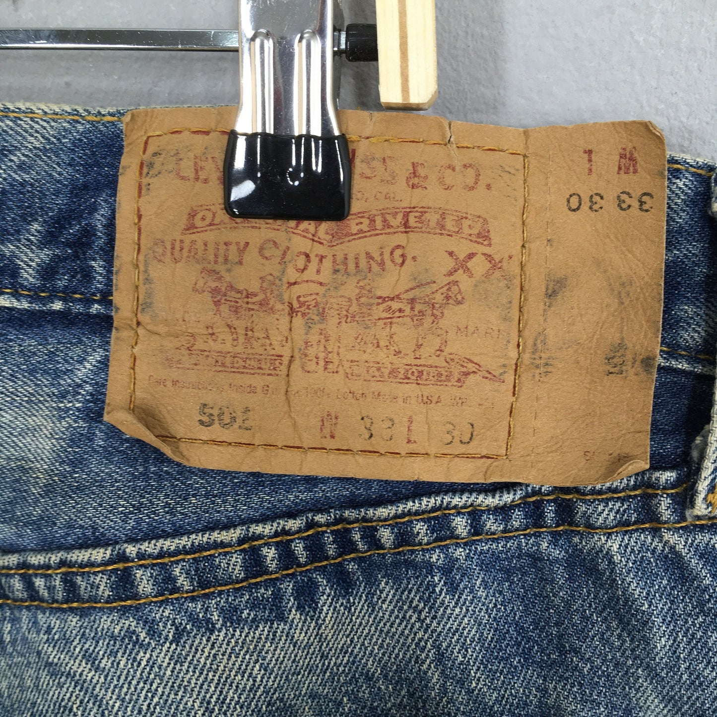 Levi's 501 Faded Dirty Stonewash Jeans Size 31x30