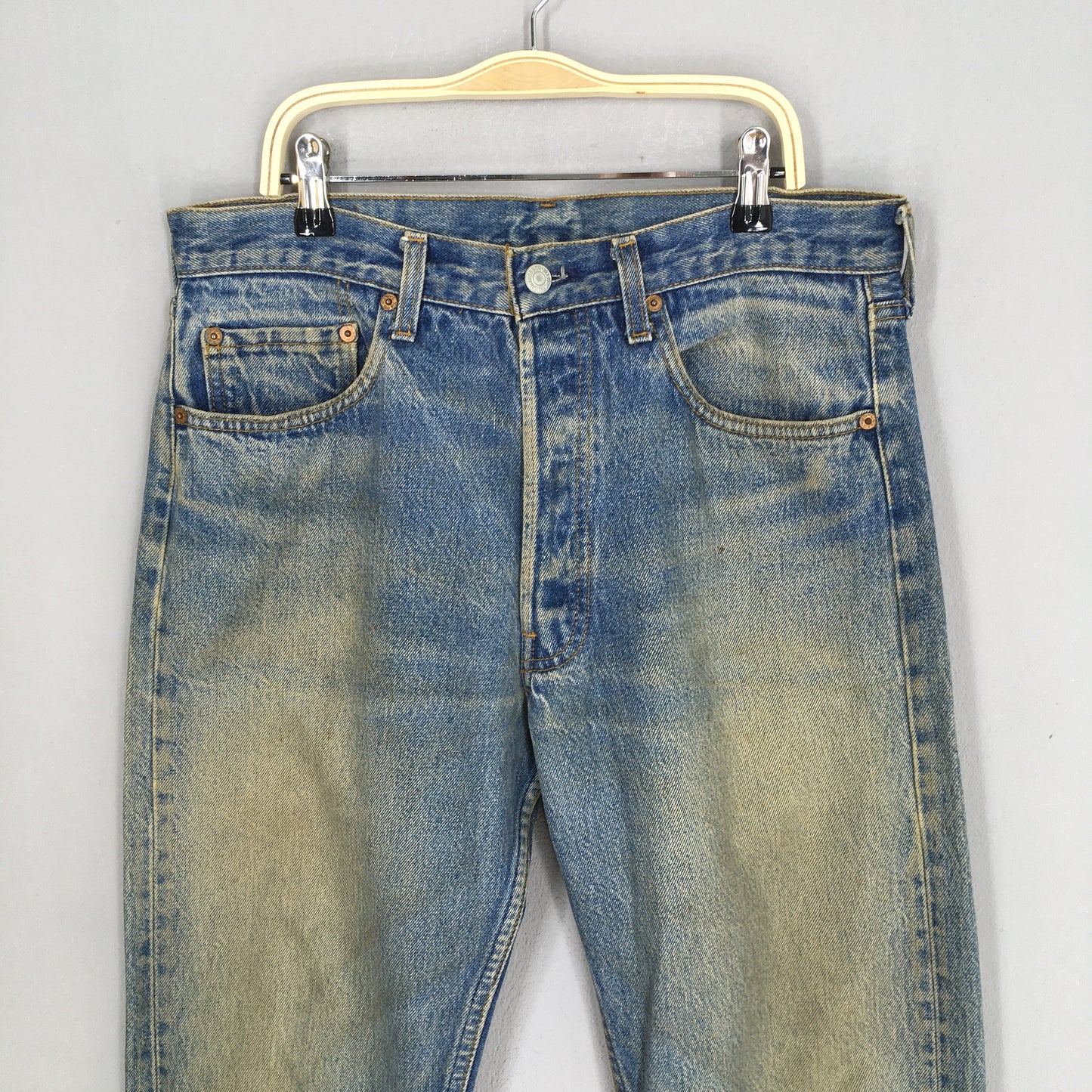 Levi's 501 Faded Dirty Stonewash Jeans Size 31x30.5