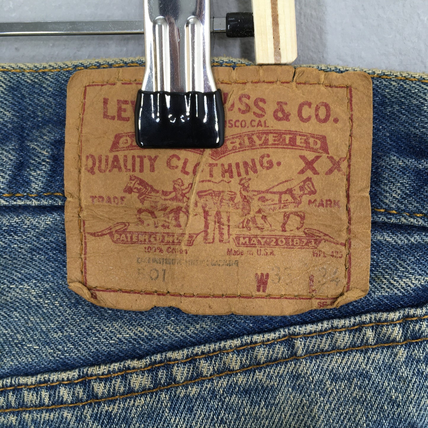 Levi's 501 Faded Dirty Stonewash Jeans Size 31x30.5