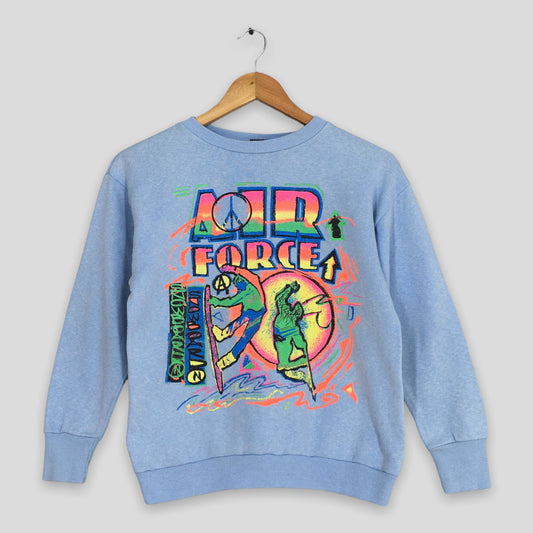 Air Force Snowboard Blue Sweatshirt Youth Large