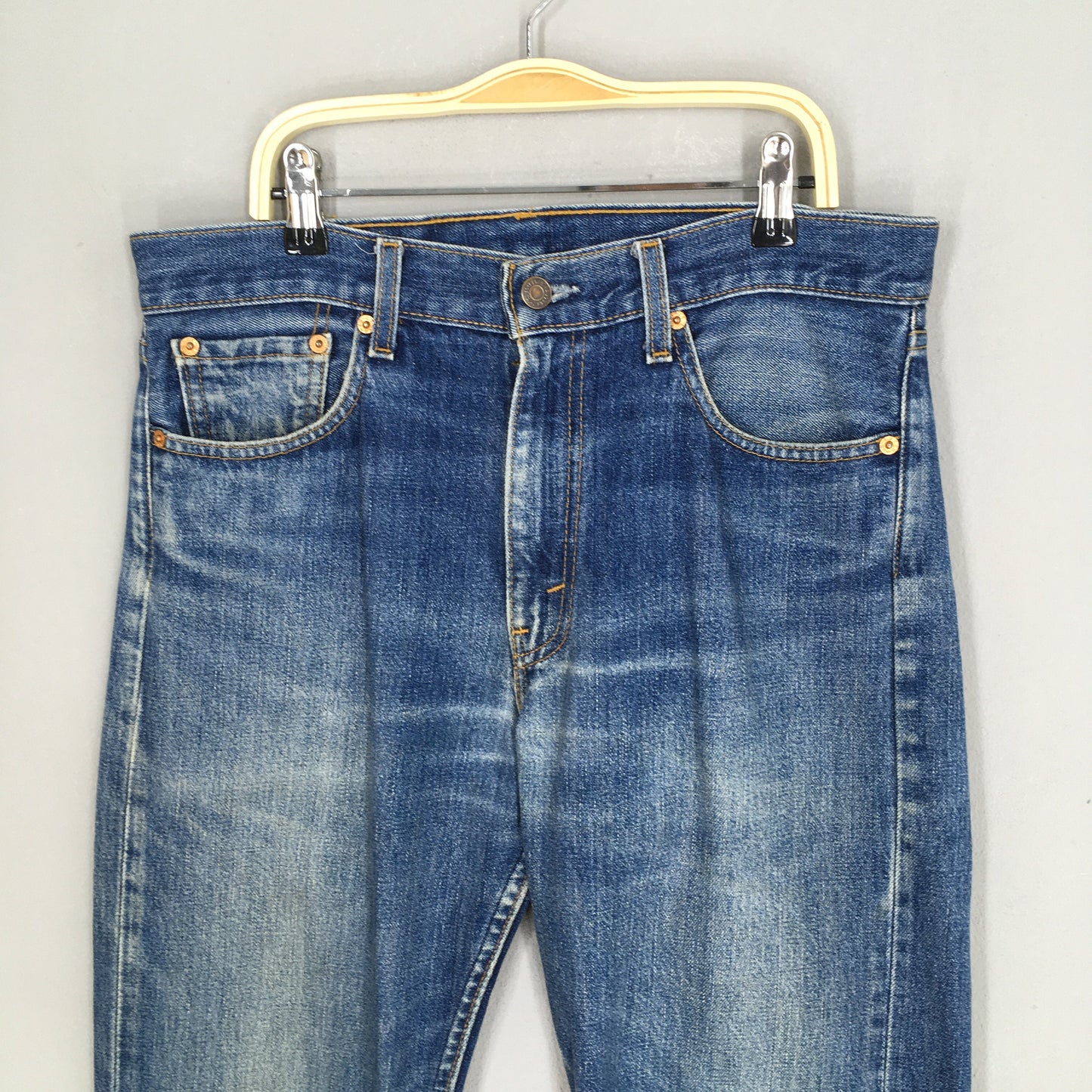 Levi's 505 Faded Blue Light Wash Jeans Size 31x29.5