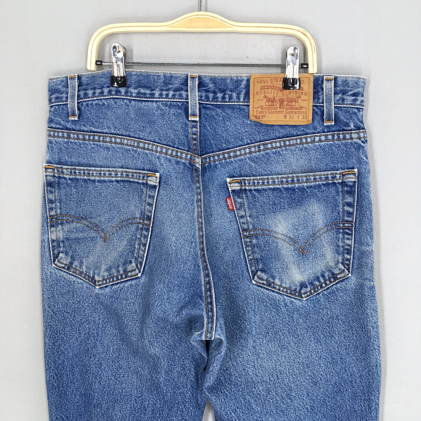 Levi's 517 Flare Blue Bootcut Light Wash Jeans Size 32x31.5