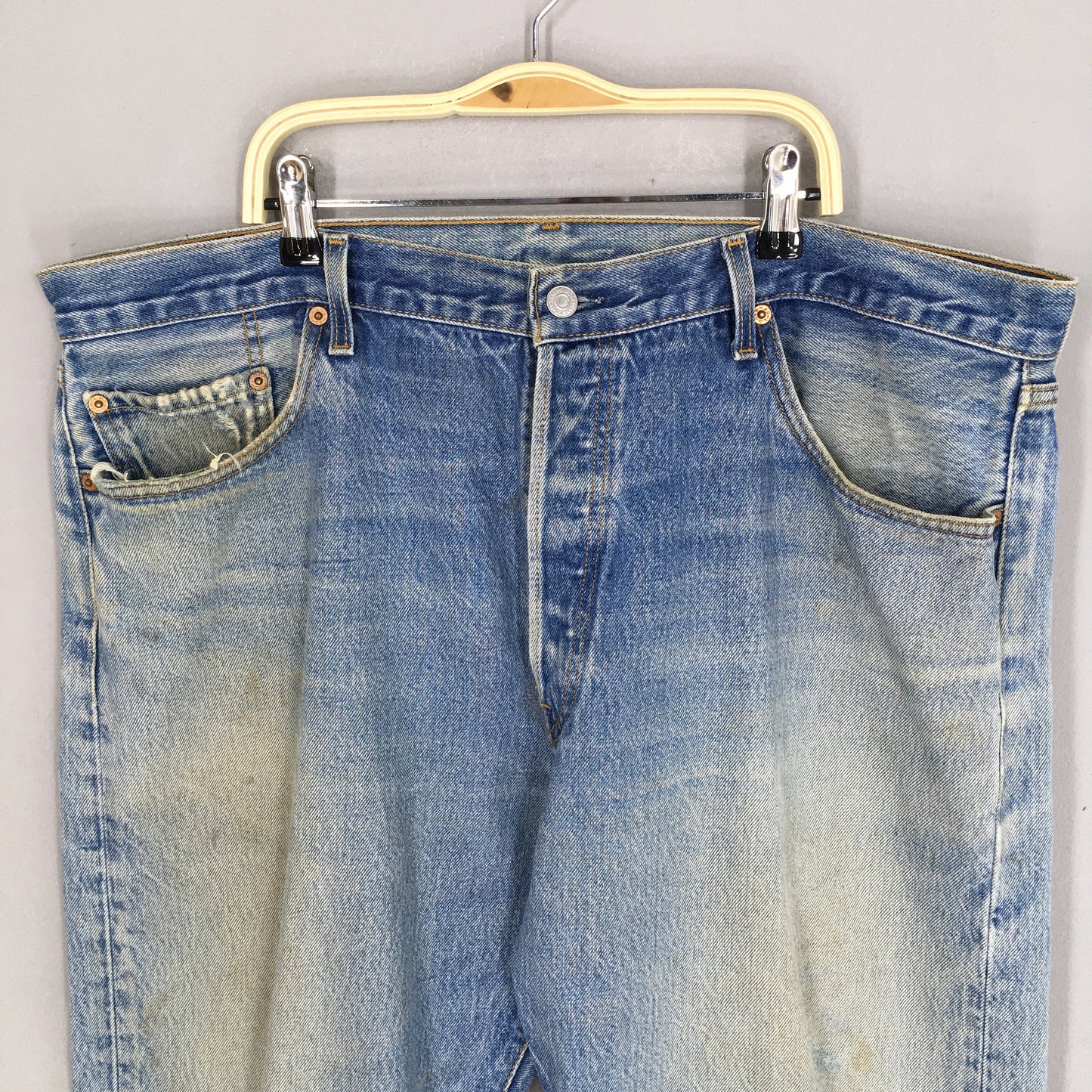 Levi's 501XX Faded Dirty Stonewash Jeans Size 39x30.5