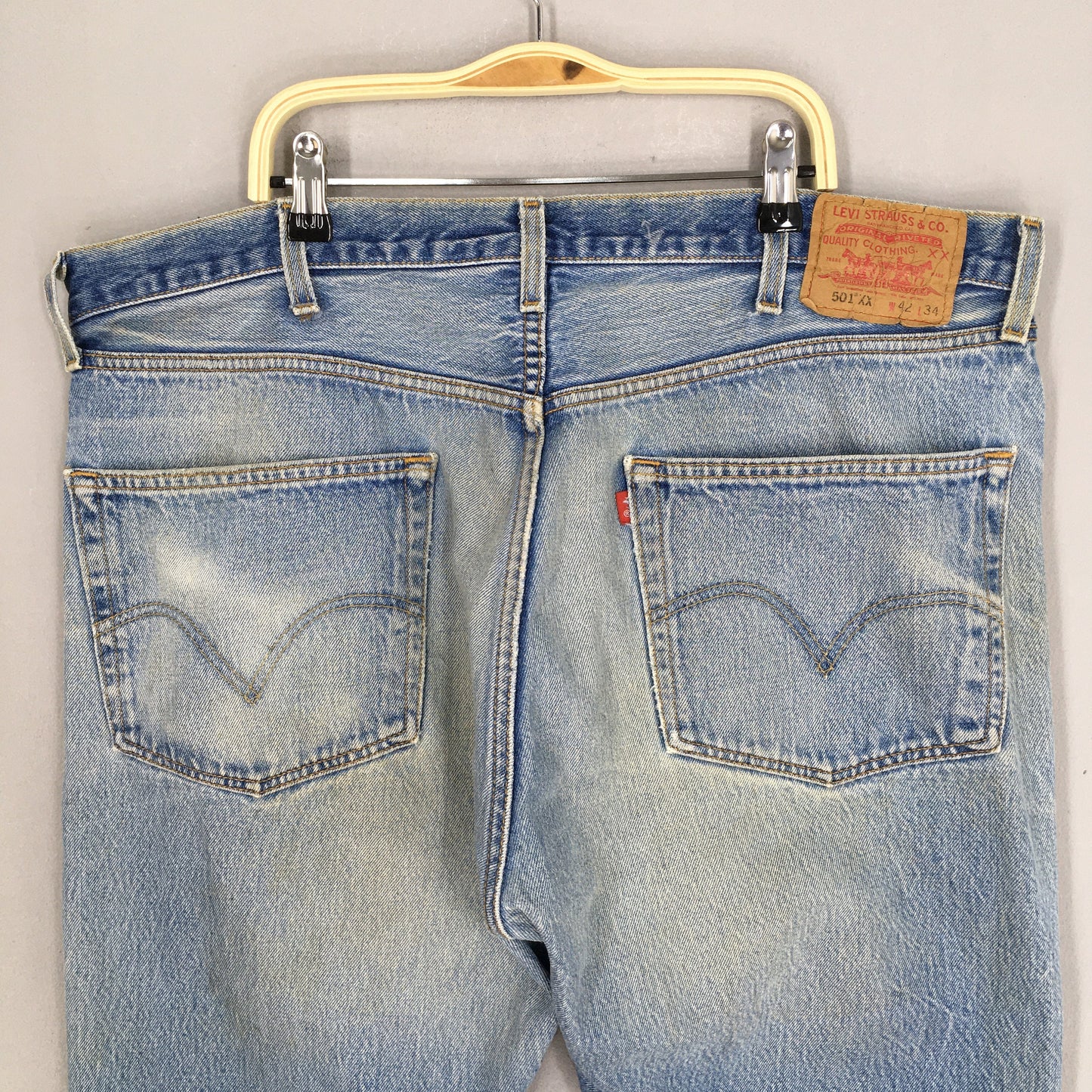 Levi's 501XX Faded Dirty Stonewash Jeans Size 39x30.5