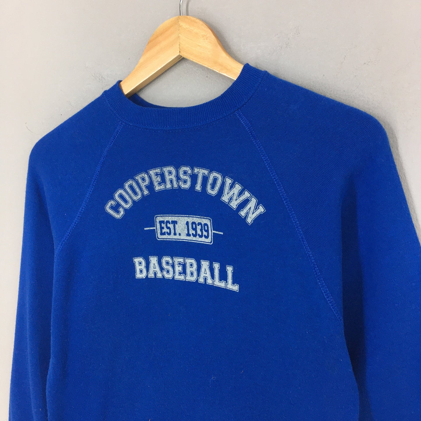 Cooperstown Baseball Blue Sweatshirt XSmall