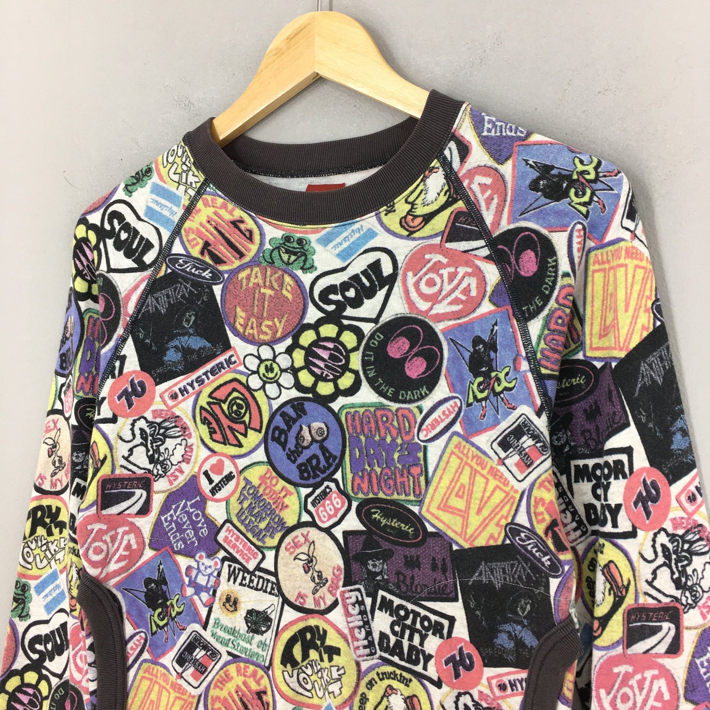 Hysteric Glamour All Over Printed Sweatshirt XSmall