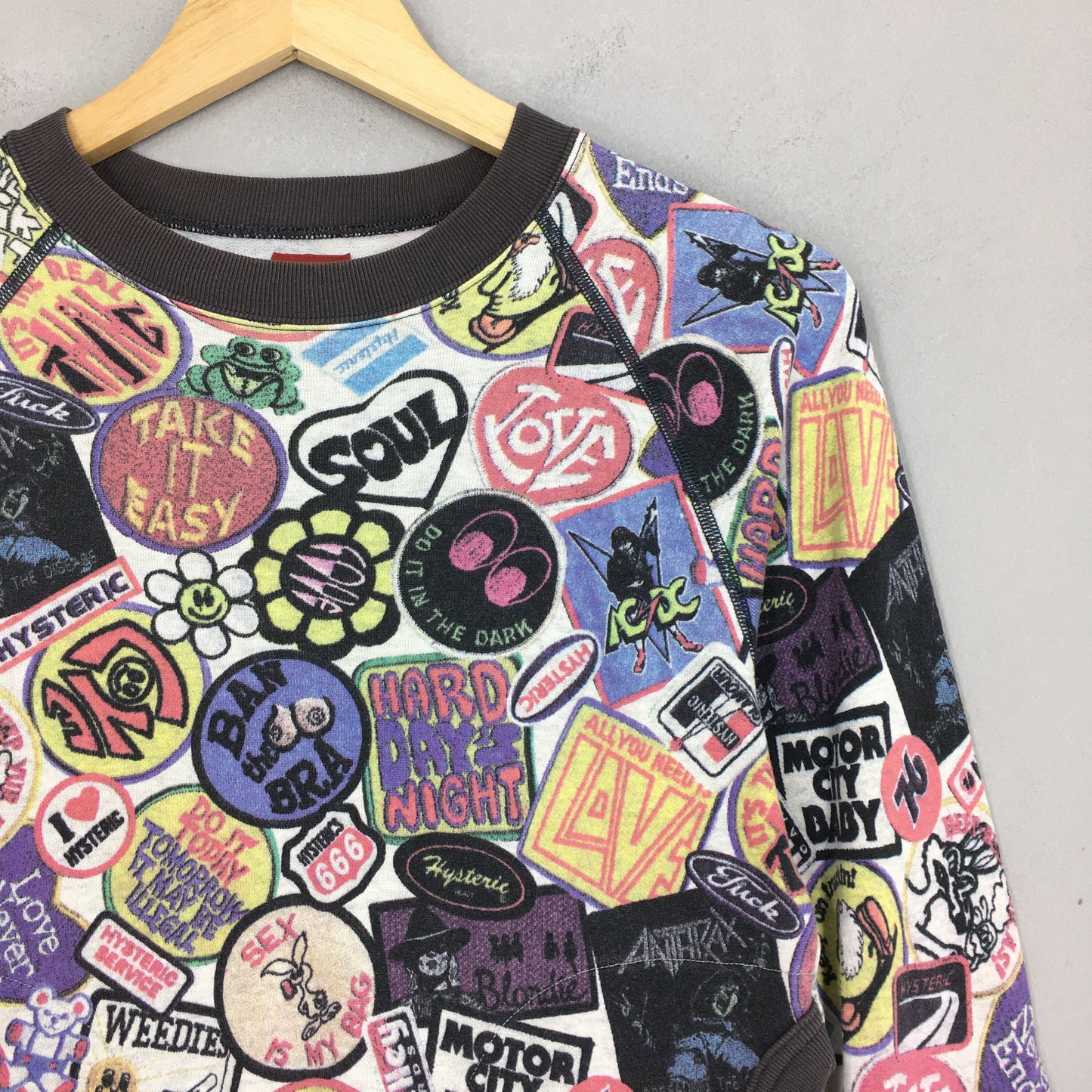 Hysteric Glamour All Over Printed Sweatshirt XSmall