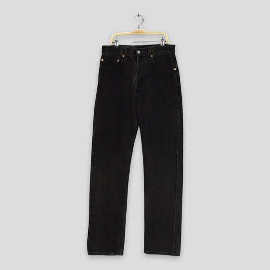 Levi's 505 Faded Black High Waisted Jeans Size 29x33