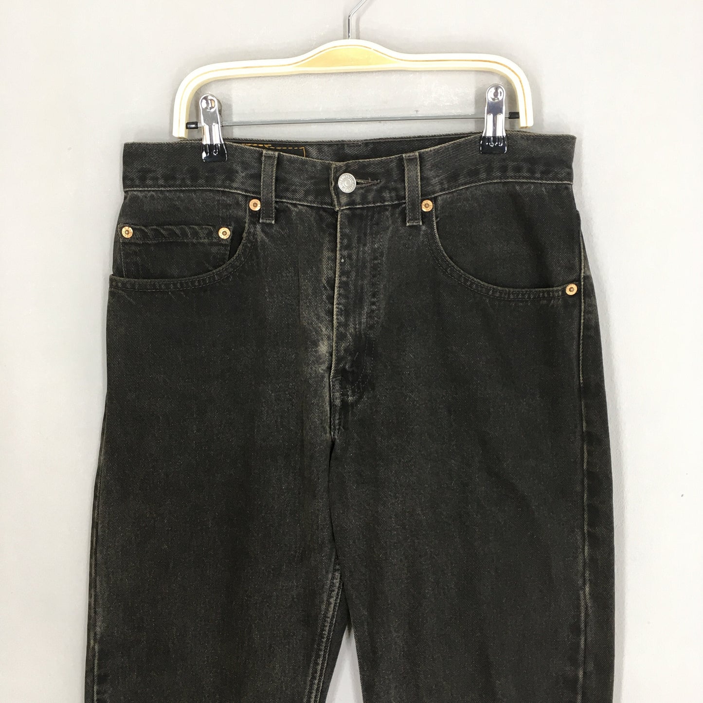 Levi's 505 Faded Black High Waisted Jeans Size 29x33