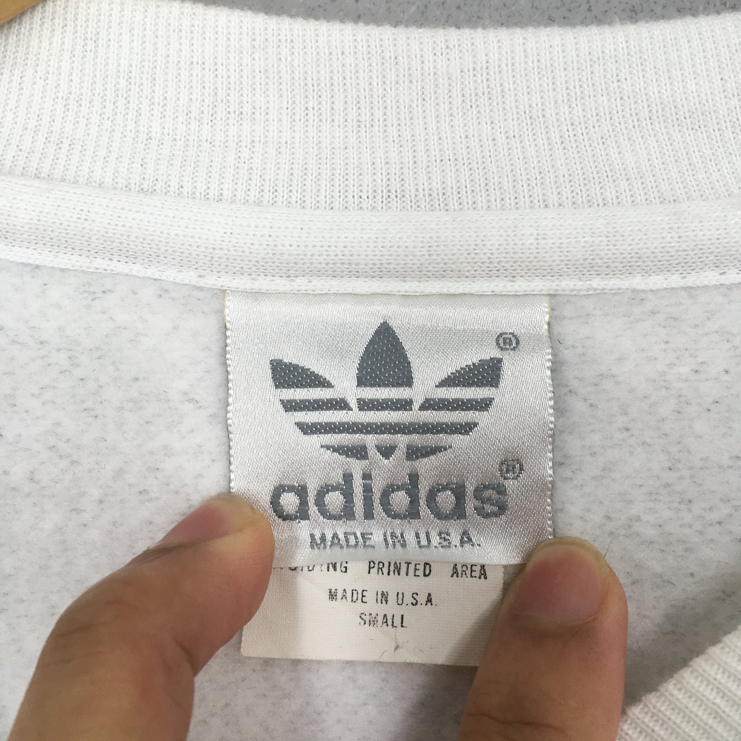 Adidas Usa Olympic Team White Sweatshirt Small