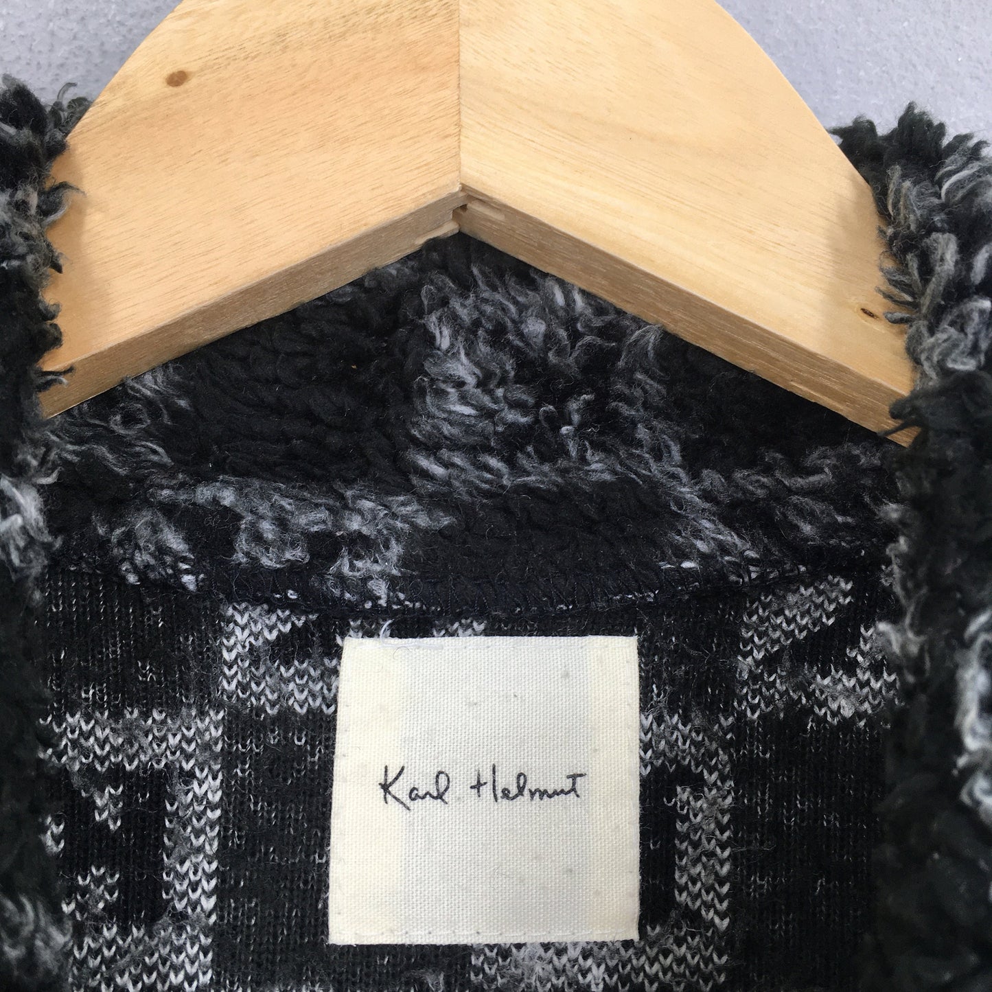 Karl Helmut Zipper Fleece Sweater Medium