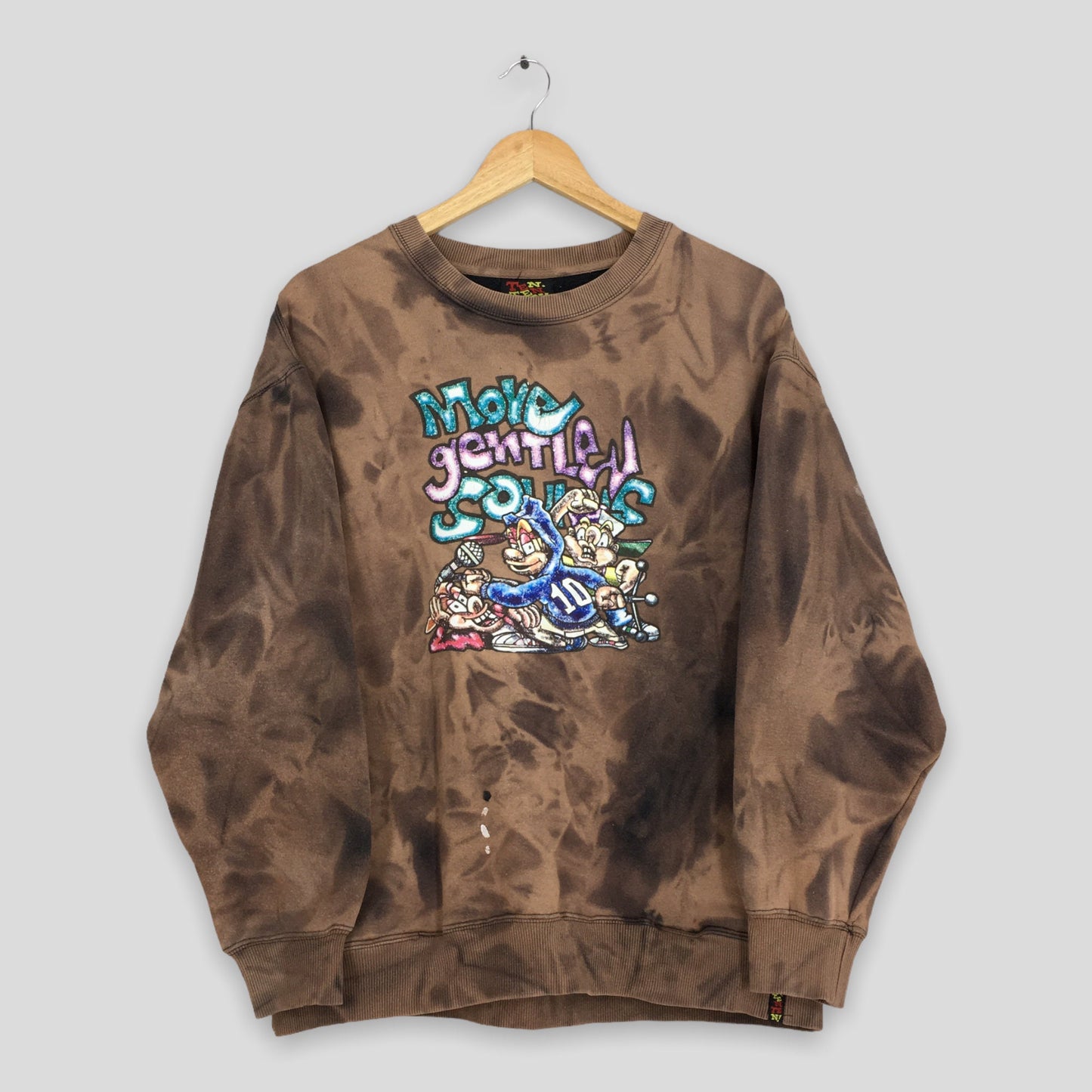 Streetwear Skaters Bleach Sweatshirt Large