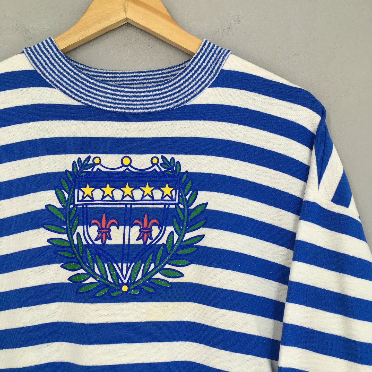 Ashley Hall Stripes Sweatshirt Medium