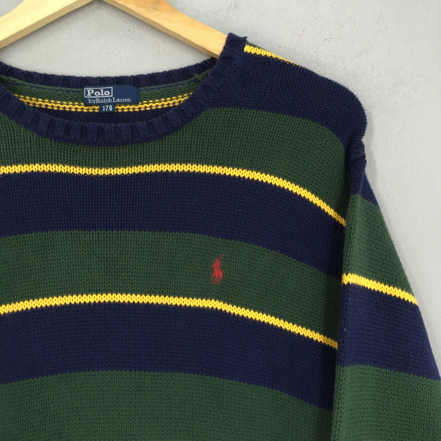 Polo Ralph Lauren Stripes Knit Sweater Medium