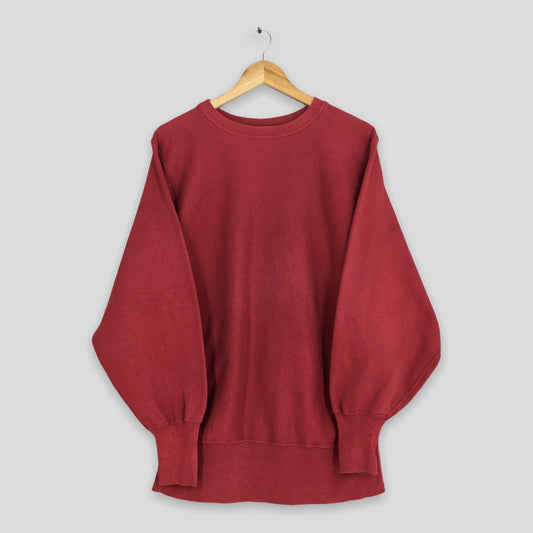 Champion Reverse Weave Red Sweatshirt Medium