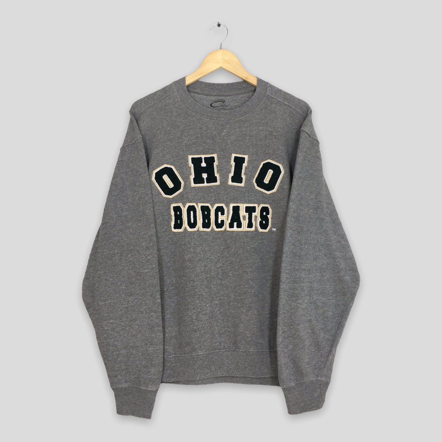 Y2K Ohio Bobcats Gray Sweatshirt Medium
