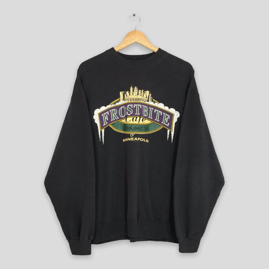 Frostbite Cafe Minneapolis Black Sweatshirt XLarge