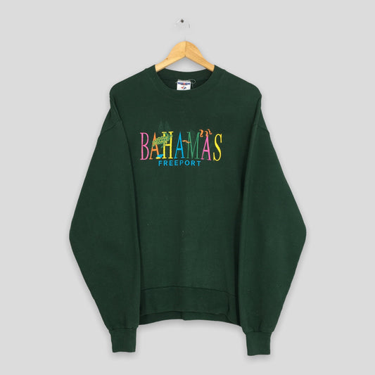 Nassau Bahamas Freeport Green Sweatshirt Large