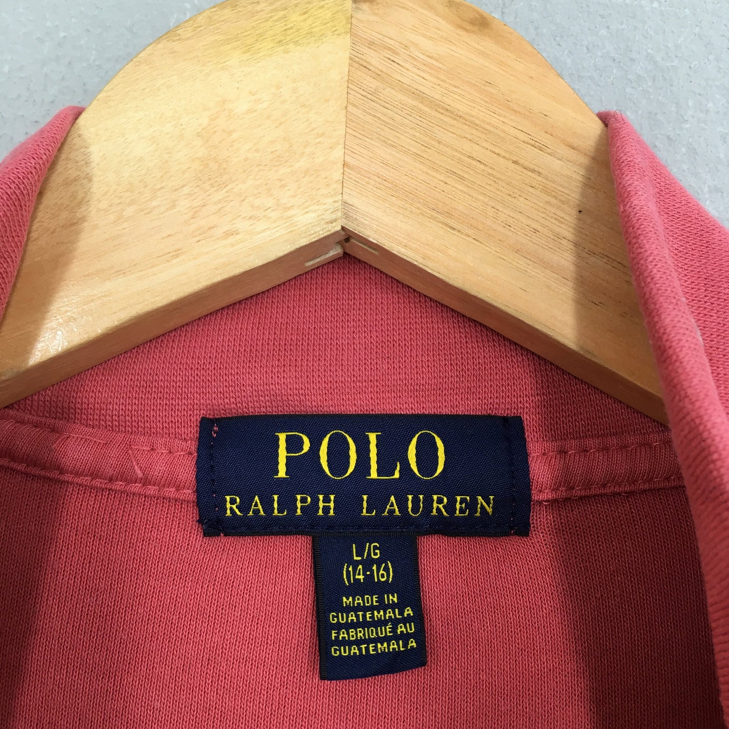 Polo Ralph Lauren Pink Half Zipper Sweatshirt Large