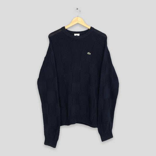 Lacoste Cotton Waffle-Knit Sweater Large