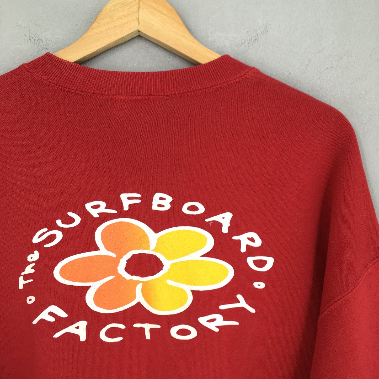 The Surfboard Factory Red Sweatshirt Large