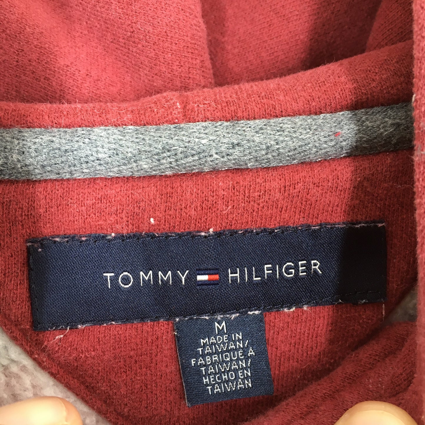 Tommy Hilfiger Stripes Zipper Hoodies Medium