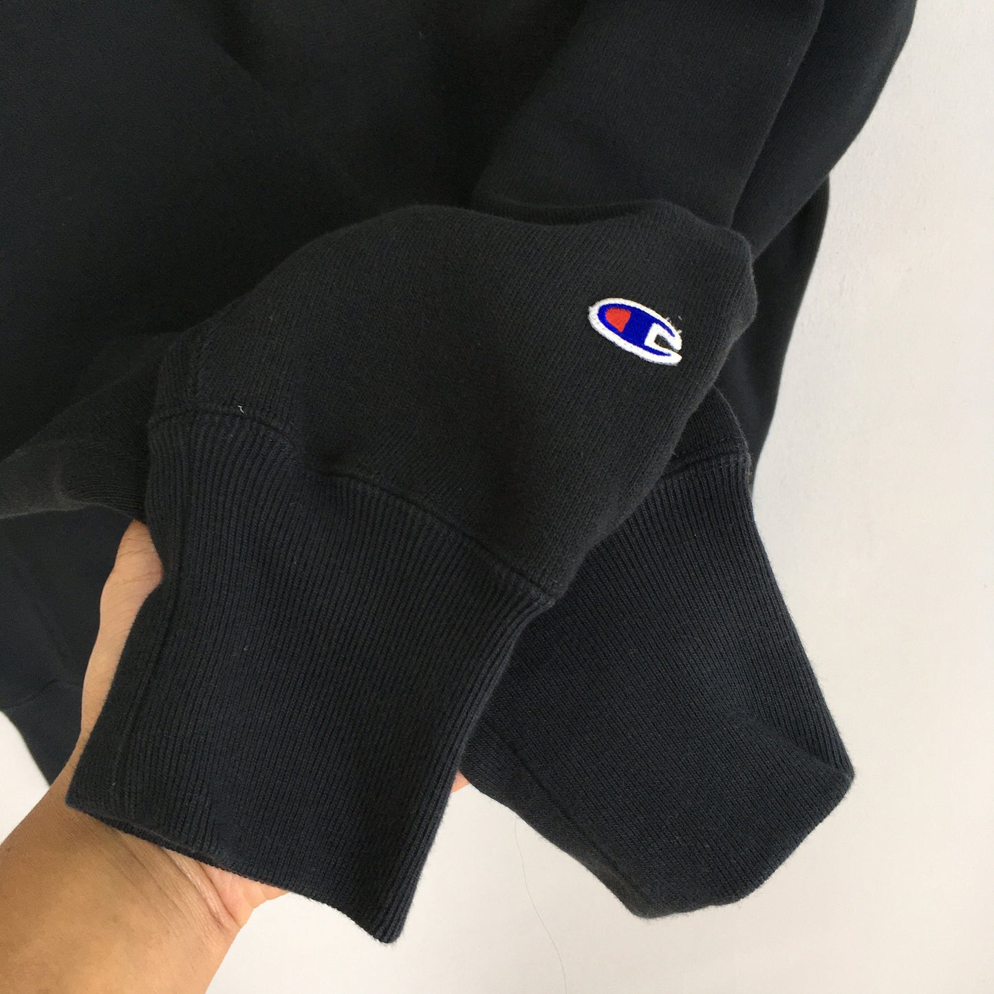 Champion Reverse Weave Black Jumper XLarge