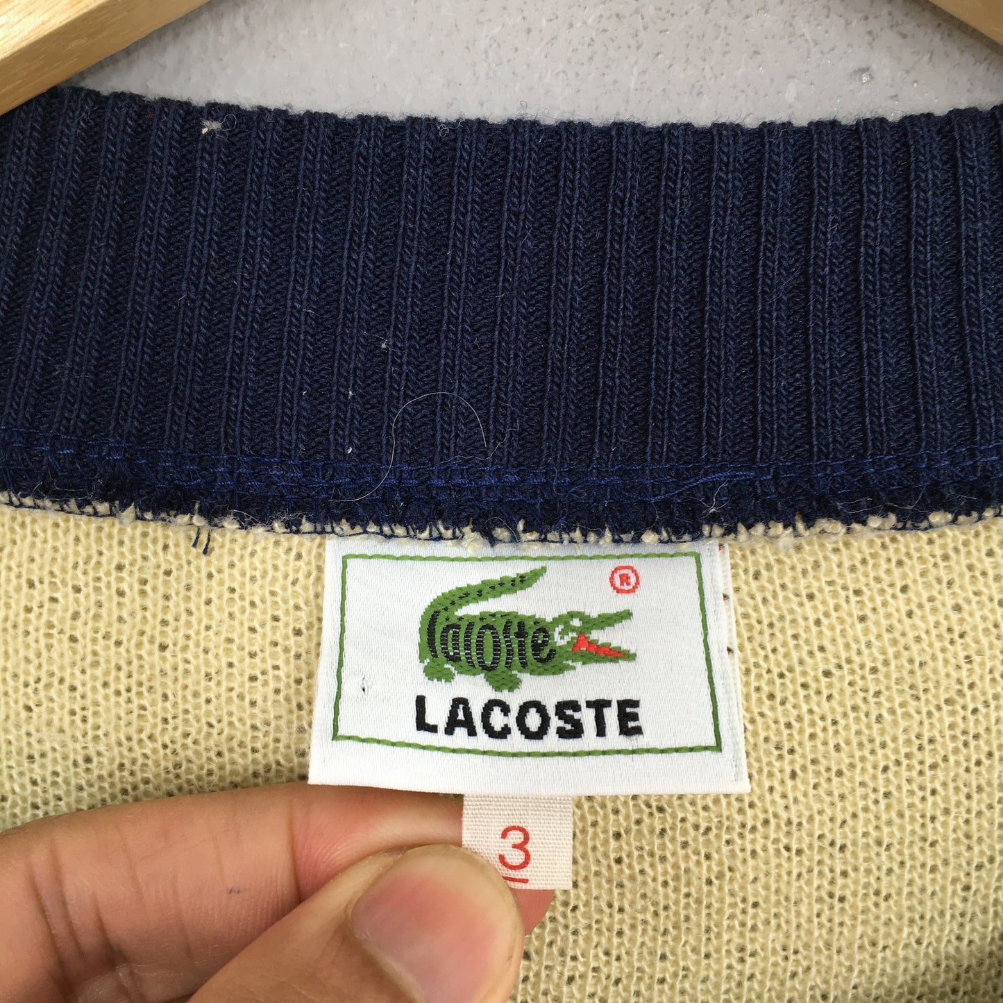 Chemise Lacoste Yellow Knitwear Large